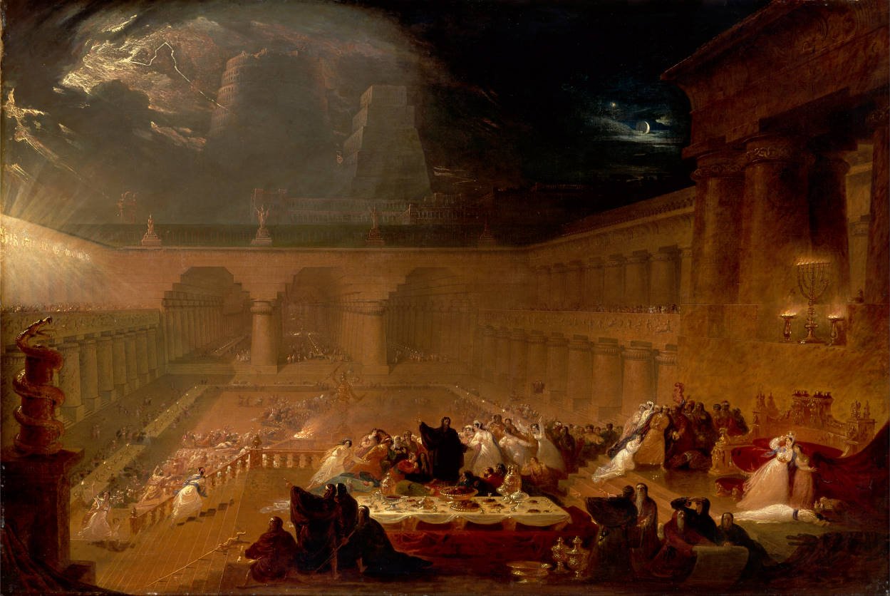 1821: John Martin malt Belshazzar´s Fest