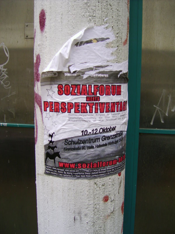 Neustadt - Fachhochschule - Plakat Sozialforum