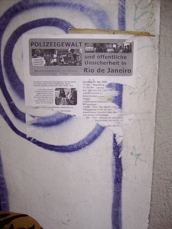 Neustadt - Gr?nenstr - Polizeigewalt Plakat